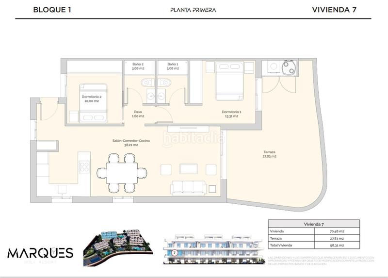 Foto 01ce9eef-cbee-4086-9f42-7a99cac75073. Apartamento 98m<sup>2</sup> en balcón de Finestrat-terra marina Finestrat