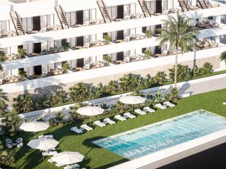 Apartamento  Carrer de peru. My white resort ático con vistas al mar y al golf en finestrat.