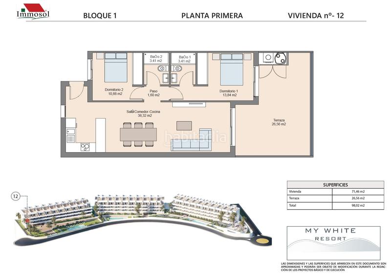 Foto 27a68a28-5b38-4176-82b4-d4b698db90fe. Apartament 98m<sup>2</sup> a carrer de peru 2 a balcón de Finestrat-terra marina Finestrat