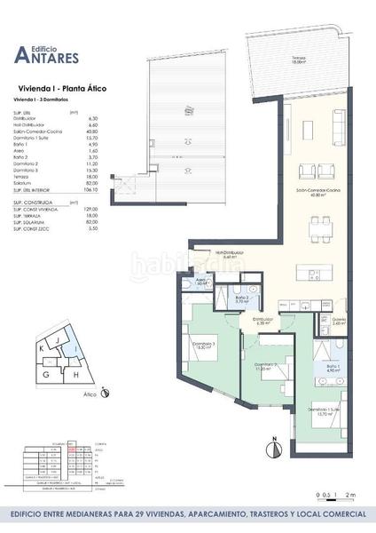 Foto 4ee2bde2-e049-4dc2-85b7-7a0aaa9a71e9. Penthouse 106m<sup>2</sup> in calle obispo rocamora 63 in Orihuela ciudad Orihuela