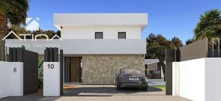 Xalet a Partida Comunes-Adsubia. Villa moderna en proyecto con vistas al mar y a la montaña en la