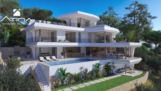Chalet en Altea la Vella. Magnífica villa de lujo con vistas al mar en la urbanización alt