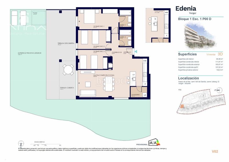 Foto 8a8f3e5a-72fd-4395-bc0c-63bf84cf8a8f. Planta baixa amb aparcament piscina a Verger (el)