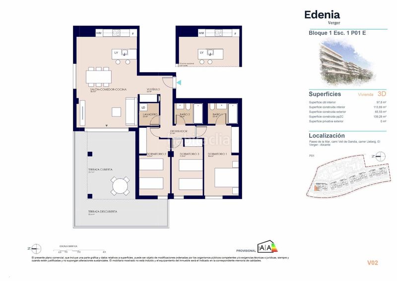 Foto a3b07819-d7f7-4789-bf45-e7291451a957. Apartament amb aparcament piscina a Verger (el)