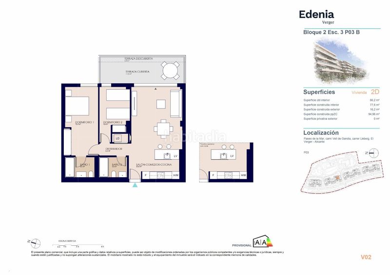 Foto f959b30c-35d1-4186-91ac-ce9ebb414474. Apartament amb aparcament piscina a Verger (el)