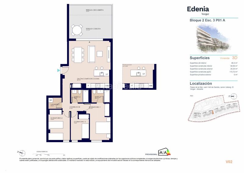 Foto 84eca296-3348-48c8-8db2-00e40a033d5e. Apartament amb aparcament piscina a Verger (el)