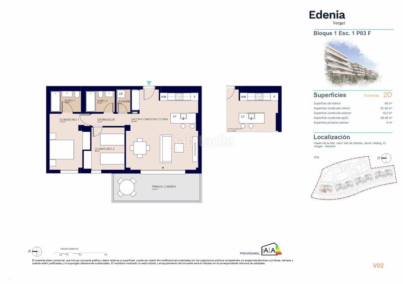 Foto 0adc2afb-8ab4-47ed-87cf-3927aac729a0. Apartament amb aparcament piscina a Verger (el)