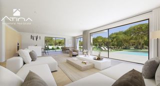 Xalet a Centro Ciudad. Villa aries en jávea obra nueva de diseño con piscina y vistas a