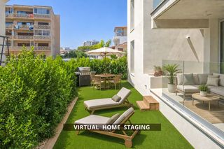 Rez-de-chaussée à Avinguda del salatar 9. Appartement neuf haut standing avec jardin privé et vue mer à 10
