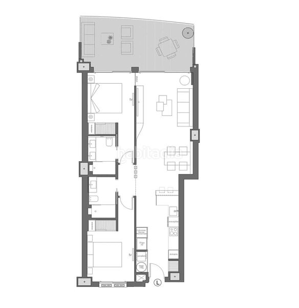 Foto 67f5f926-8530-4545-ba11-b1e158c21e4e. Apartament amb calefacció aparcament piscina a Veneziola Manga del Mar Menor (La)
