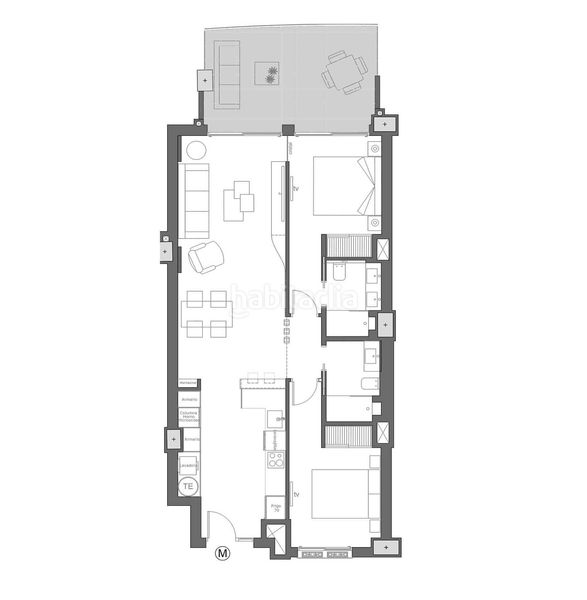 Foto a202e454-af4c-4e9f-be6a-cb63a2a2ad45. Apartament amb calefacció aparcament piscina a Veneziola Manga del Mar Menor (La)