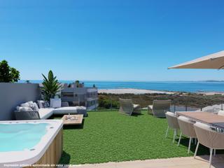 Àtic a Playa Tamarit-Playa Lissa. Ático de 2 dorm y 2 baños mas solarium con vistas junto al parqu