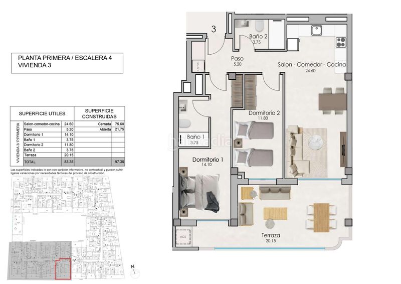 Foto c50f4f5a-f6de-403d-8022-40660f4c8112. Apartament amb calefacció piscina a Norte Santa Pola