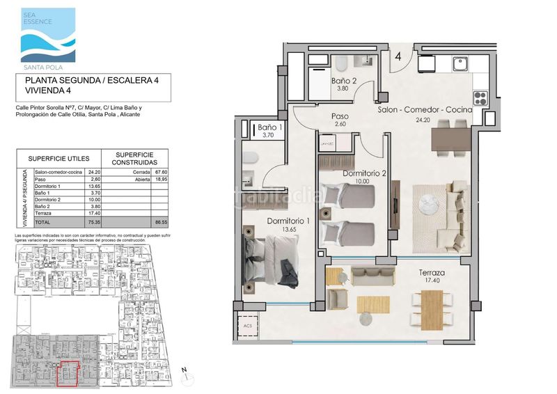 Foto df468da4-ec2f-4f12-b5e2-76a144e1f17f. Apartament amb calefacció piscina a Norte Santa Pola