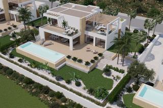 Chalet à Monforte del Cid. Glamurosa villa de lujo con piscina y garajesotano privados en u