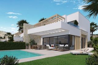 Chalet à Monforte del Cid. Gran villa de lujo pareada de 3 dorm y 3 baños con parcela y pis