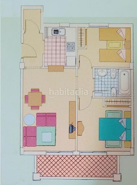 Foto 90cffea4-bf84-4402-9cd4-33bfc7e5176c. Apartamento  bajo esquina de 2 dorm en urb con piscina y terraza y entrada independiente de la escalera común en Elche / Elx
