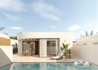 Chalet à Algorfa. Exclusivas villas independientes de 4 dormitorios en castillo de