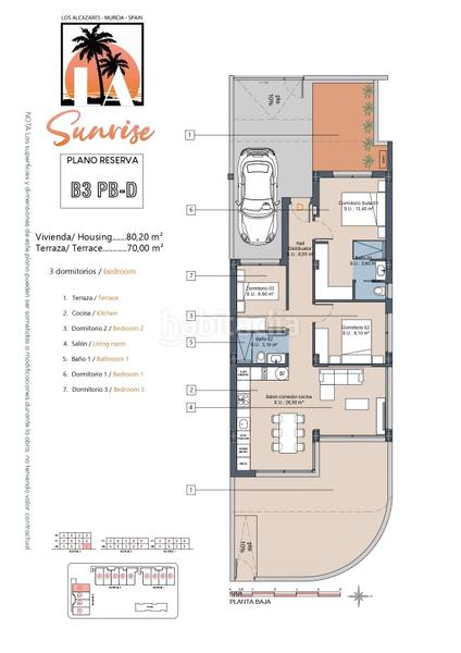 Foto 9082370a-b87a-4ef2-8852-9723cf302153. Appartement avec parking piscine dans Las Lomas de Rame-Bahía Bella Alcázares (Los)