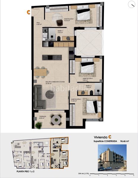 Foto 1069ed13-e242-4687-8b5f-1398f663b64f. Piso edificio de 9 viviendas de obra nueva en Catral