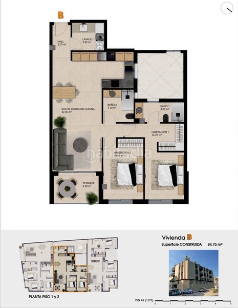 Foto 980b0d0f-cfc6-4674-a9dd-e394ba946921. Piso edificio de 9 viviendas de obra nueva en Catral
