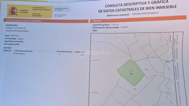 Foto 3ccee29d-e8b1-4469-a5bc-1d57d101fcb8. Rural plot in Altea la vella Altea