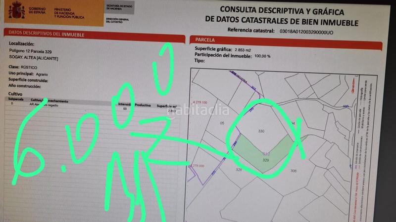 Foto c8c254ee-8e29-4065-8ecf-9e0592e2a9fb. Rural plot in Altea la vella Altea