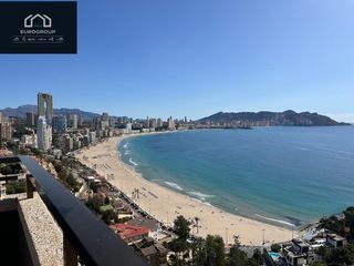 Àtic a Cala Finestrat. Fantastico atico con vistas al mar y montaña, 2 dormitorios y 2