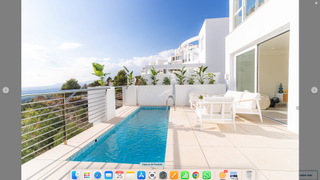 Casa en Altea la Vella. Residencial lleno de luz con grandes espacios interiores.
