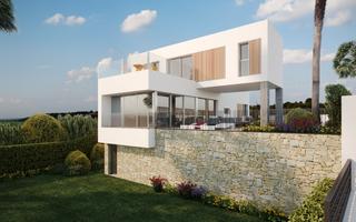 Xalet a Algorfa. Villa de diseño moderno con vistas al golf