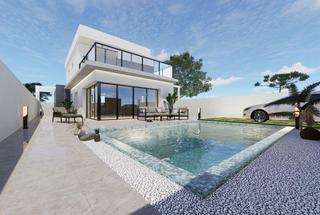 Chalet à Pilar de la Horadada Ciudad. Villa de obra nueva en pilar de la horadada