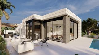 Chalet à El Pinar de Campoverde. Villas de obra nueva en pilar de la horadada en el campo de golf