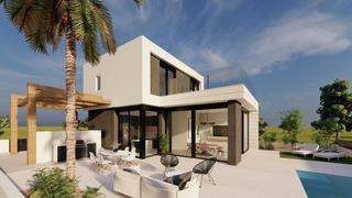 Chalet à El Pinar de Campoverde. Villas de obra nueva en pilar de la horadada en el campo de golf