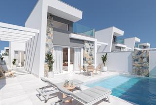Chalet à Las Lomas de Rame-Bahía Bella. Villas modernas de nueva construcción en los alcázares