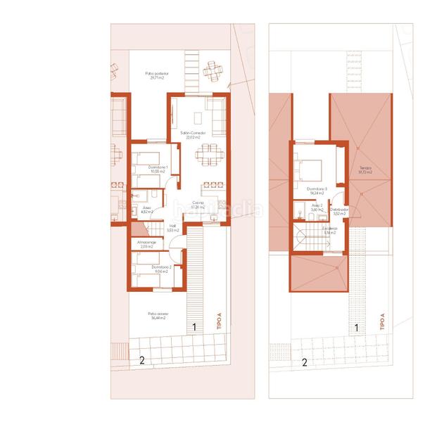 Foto 37e868ab-8fd9-47b1-89a6-e9471e8346f6. Casa bifamiliare con parcheggio piscina in Baños y Mendigo Murcia