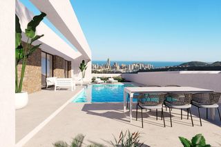 Xalet a Balcón de Finestrat-Terra Marina. Villas de obra nueva con vistas al mar en finestratbenidorm