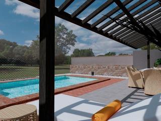 Casa adossada a Jerónimo y Avileses. Elegantes adosados de una planta con piscina privada en peraleja