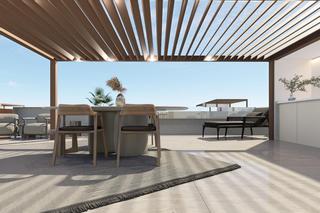 Maison à Pilar de la Horadada Ciudad. Bungalows de obra nueva con piscina comunal en pilar de la horad