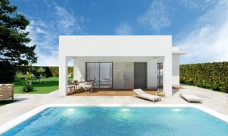 Chalet en Hondón de las Nieves. Villas de nueva construcción en la urbanización la montañosa, ho
