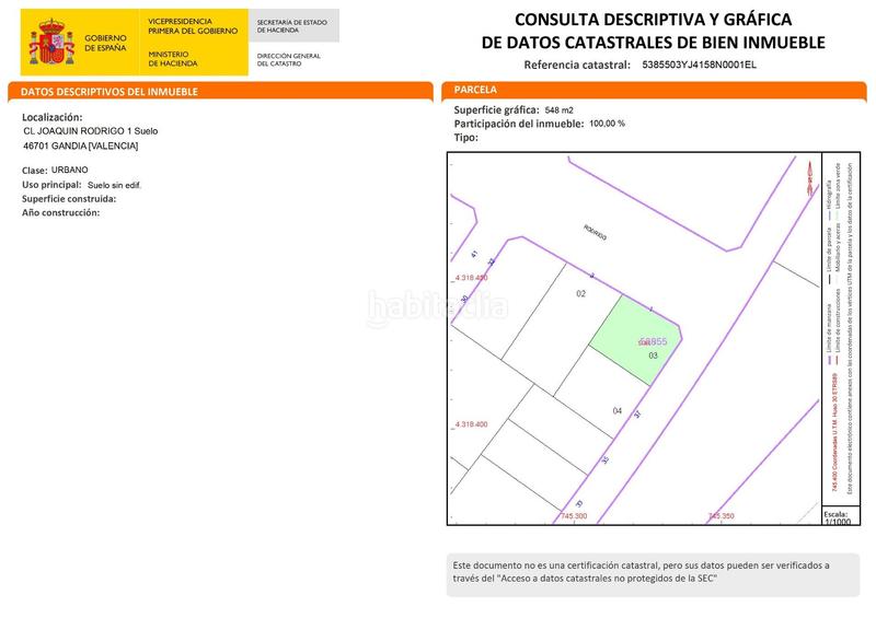 Foto 60d107ad-54b3-4c4b-aa09-92a14a096812. Residential plot in joaquin rodrigo 1 in Park Nord - Casona Gandia