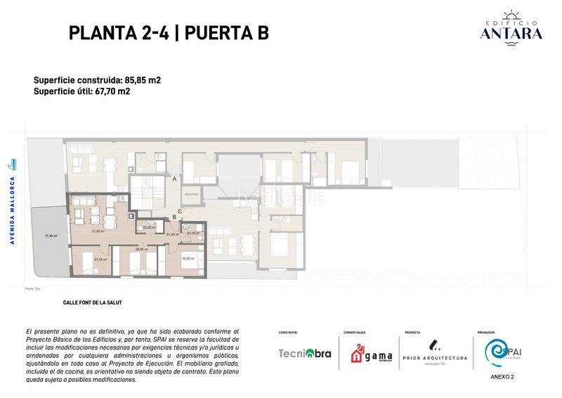 Foto f26a0210-280d-4c91-b423-6921a4345e1d. Appartement 89m<sup>2</sup> dans avinguda mallorca 121 dans Nules