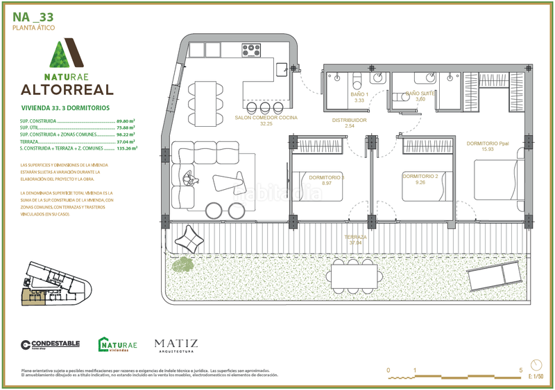 Foto 784cf459-d53a-48db-967b-e35ade508045. Penthouse 135m<sup>2</sup> in avenida del golf 133 in Altorreal - El Chorrico Molina de Segura