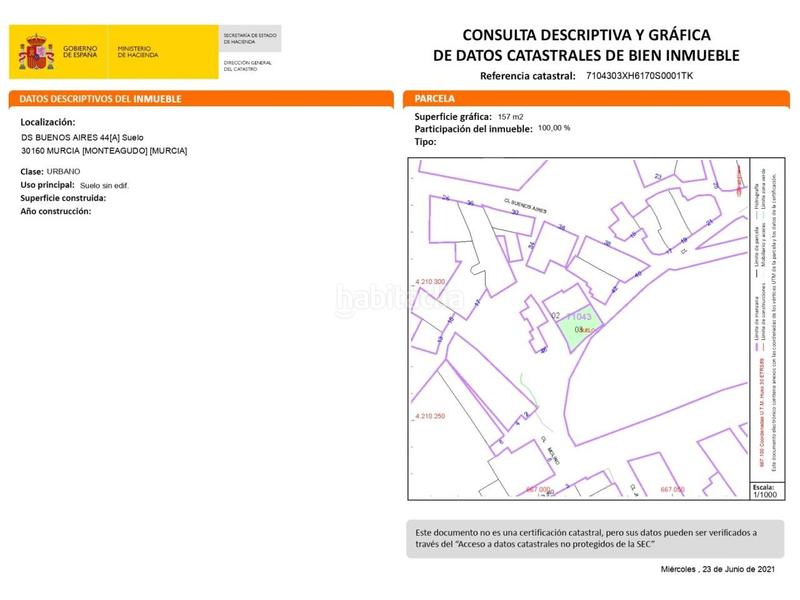 Foto 41dd35ea-733b-454e-a3ff-eb8e627548ed. Terreny residencial a Monteagudo Murcia