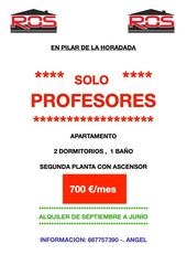 Lloguer Apartament a Pilar de la Horadada Ciudad. Solo para profesores