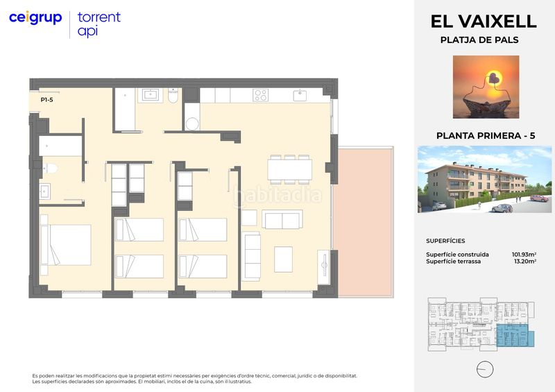 Foto 0d14d99f-70d8-453e-a124-a143947a5859. Flat with heating parking pool in platja de Pals Pals