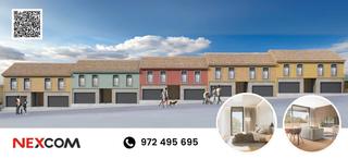 Casa adossada a Aiguaviva. Obra nova casa de poble adossada