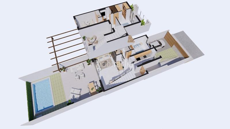 Foto 3a56846d-7d2a-4d5a-b779-ce8df204b464. Towny house with parking pool in Las Lomas de Rame-Bahía Bella Alcázares (Los)