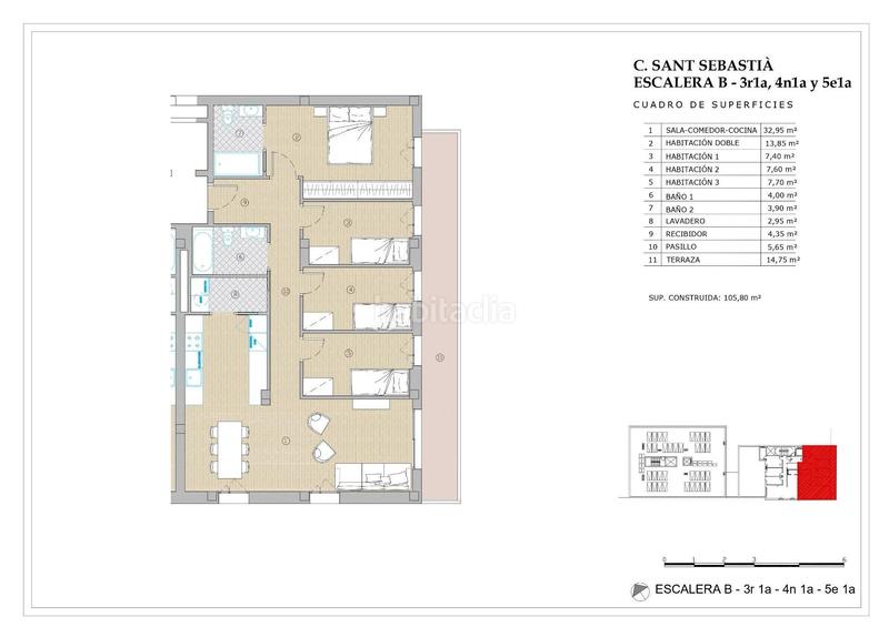 Foto ac513ae6-5d2d-404e-a459-bf9175d2761e. Flat with heating pool in Eixample Sabadell