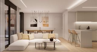 Piso  Calle borras 63. Planta baja con dos terrazas, donde el interior y el exterior se