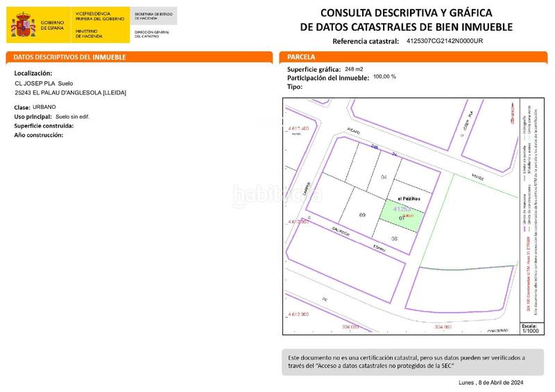 Foto 34e6249b-af8b-4b73-80c5-44a8990f8567. Terreny residencial a Palau d´Anglesola (El)
